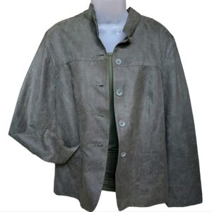 Jaclyn Smith Stand Collar Blazer Jacket